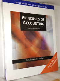 Principles of Accounting: 20th Second Adition